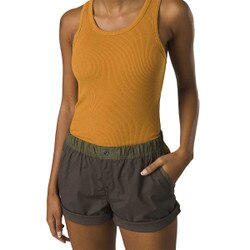 Prana Double Peak Short Women's in Black Olive Block